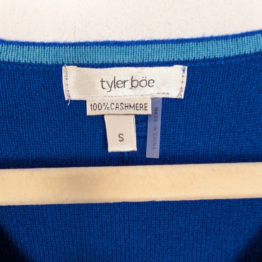Tyler Böe Sapphire Blue Cashmere Capelet Sweater Size S - Picture 7 of 9